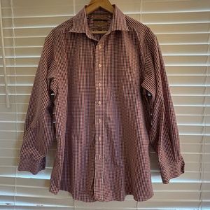 GOLD LABEL ROUNDTREE & YORKE FITTED MEN'S SHIRT- SIZE 17/34